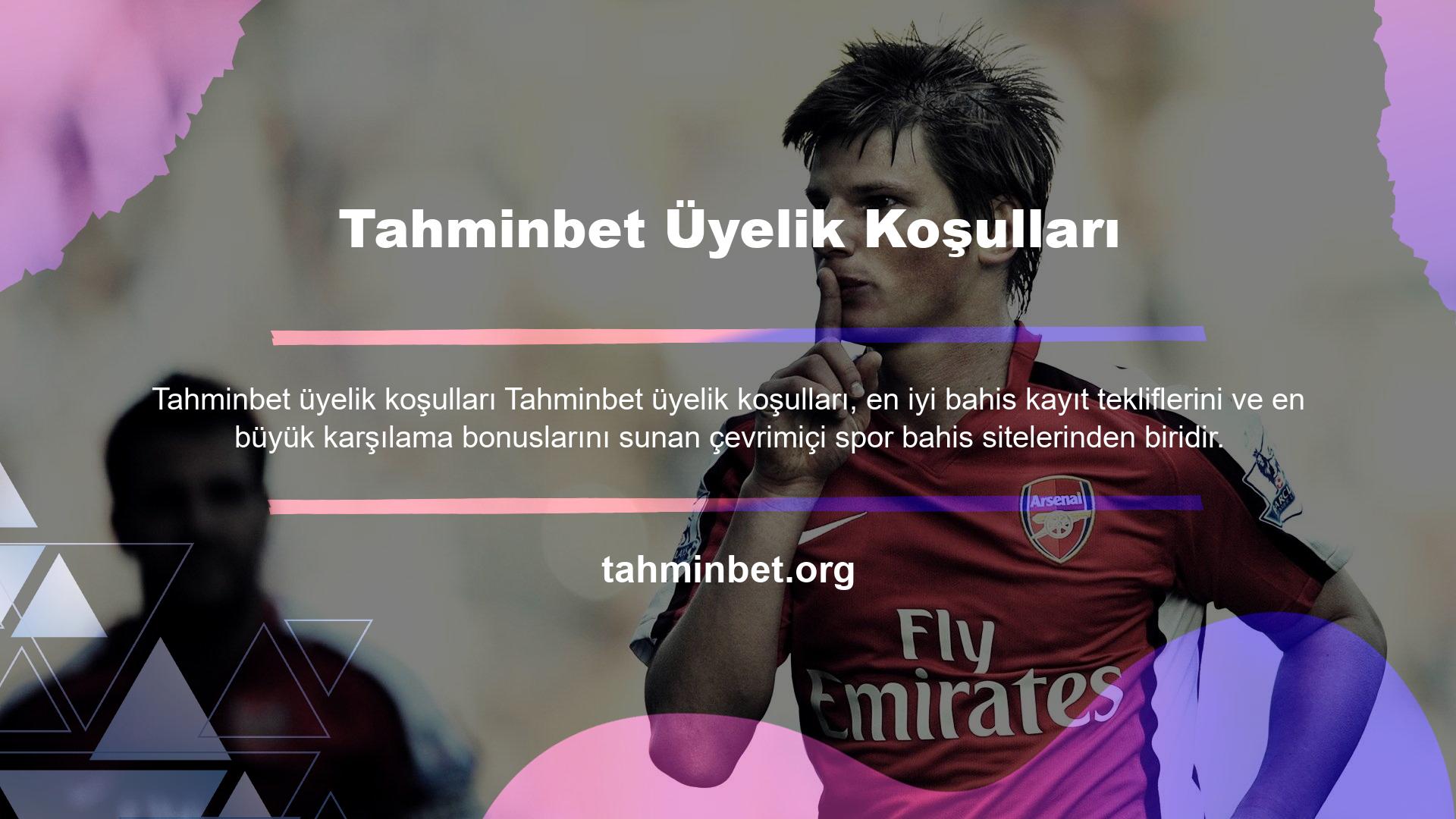 Bu çevrimiçi Tahminbet spor bahis sitelerinin genellikle tekliflerini değiştirdiğini unutmayın